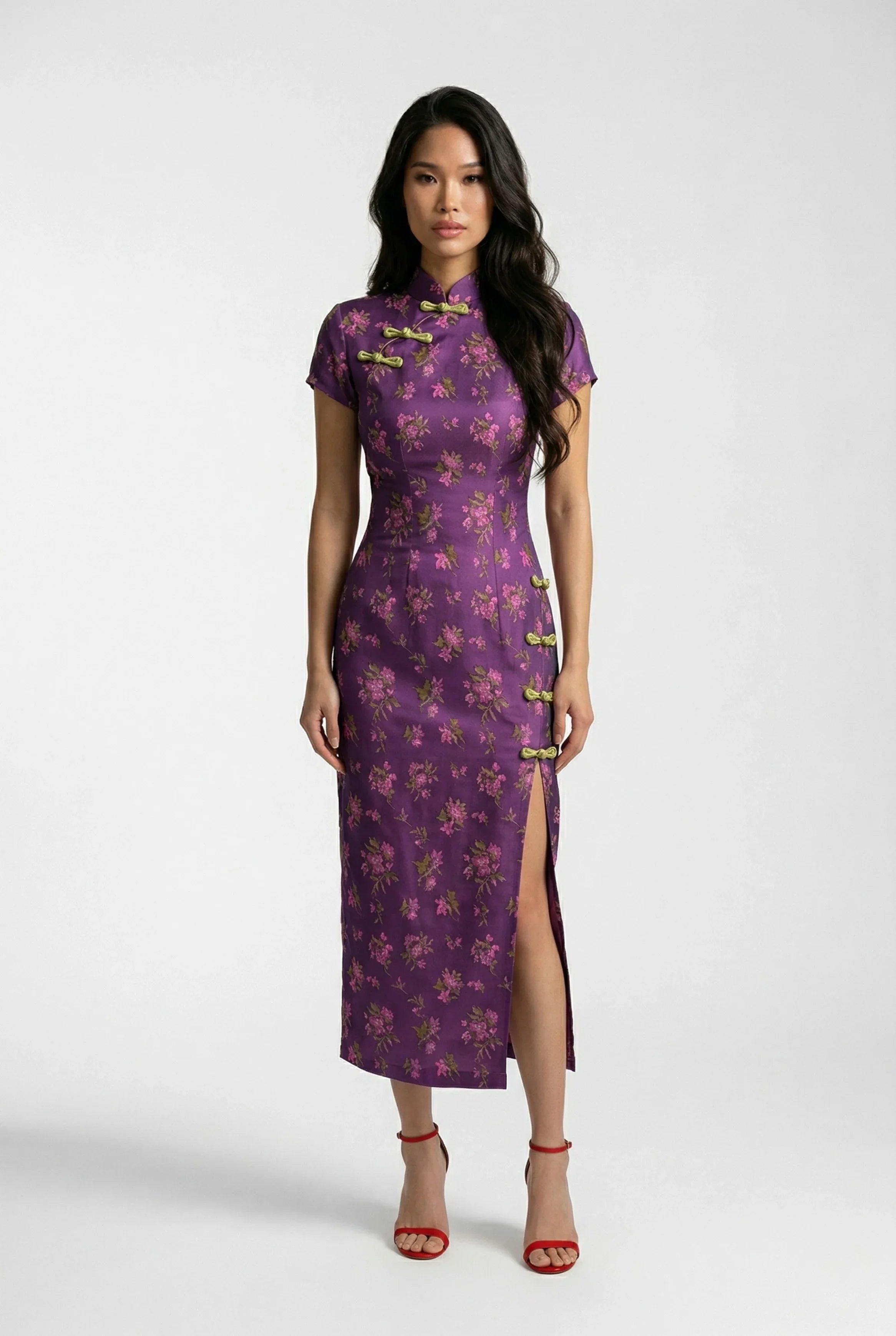 Purple Qipao & Purple Cheongsam
