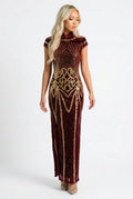 Burgundy Qipao
